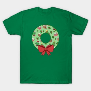 Holiday Christmas Wreath T-Shirt